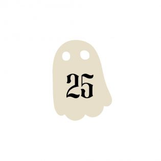 Numéro fantaisie personnalisable pour boîte aux lettres | Fantôme