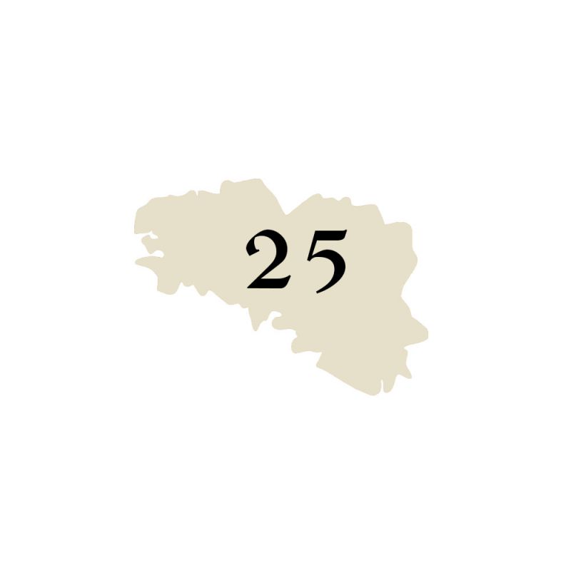Numéro fantaisie personnalisable pour boîte aux lettres | Bretagne