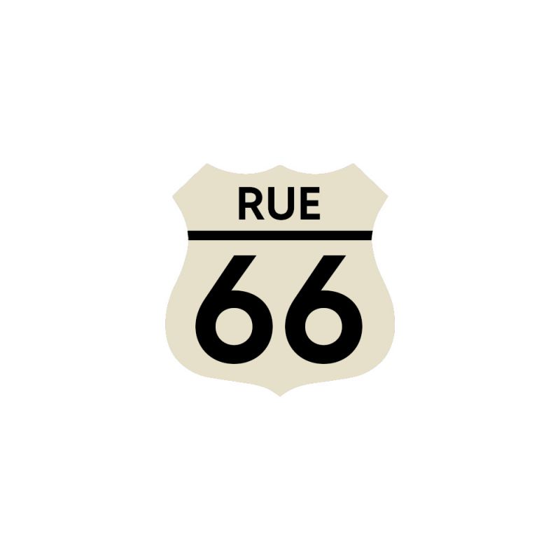 Numéro fantaisie personnalisable pour boîte aux lettres | Route 66