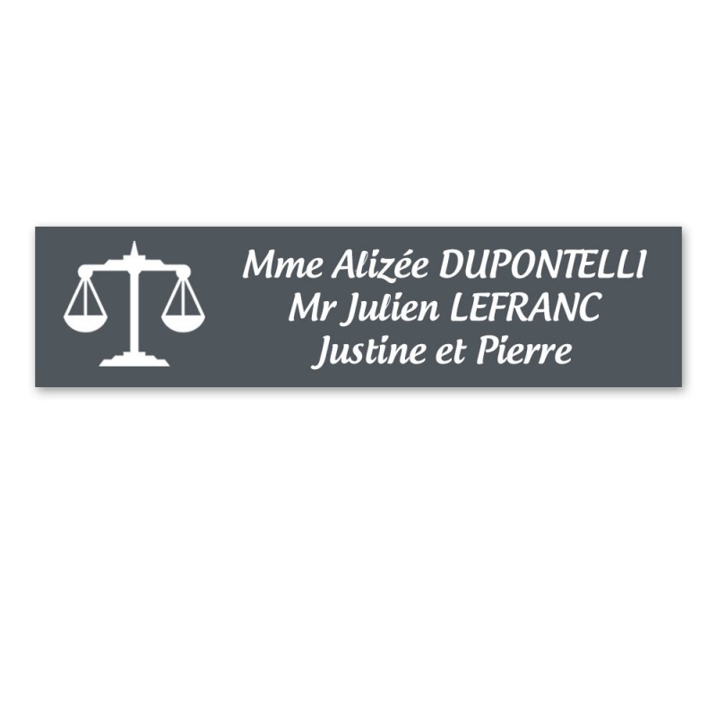 Plaque de boîte aux lettres avec signe astrologique | 3 lignes Plaque de boîte aux lettres avec signe astrologique | 3 lignes
