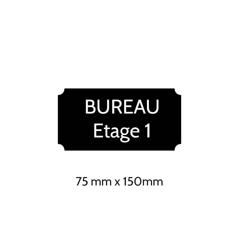 Plaque de porte gravée - 75 x 150 mm | Rectangle classique Plaque de porte gravée - 75 x 150 mm | Rectangle classique