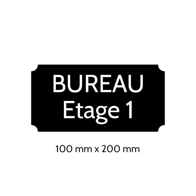 Plaque de porte gravée - 100 x 200 mm | Rectangle classique Plaque de porte gravée - 100 x 200 mm | Rectangle classique