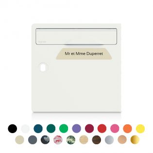 Plaque boîte aux lettres Signée | 1 ligne