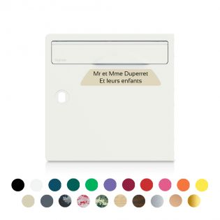 Plaque boîte aux lettres Signée | 2 lignes
