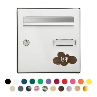 Numéro fantaisie personnalisable pour boîte aux lettres | Nuage