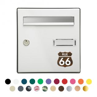 Numéro fantaisie personnalisable pour boîte aux lettres | Route 66