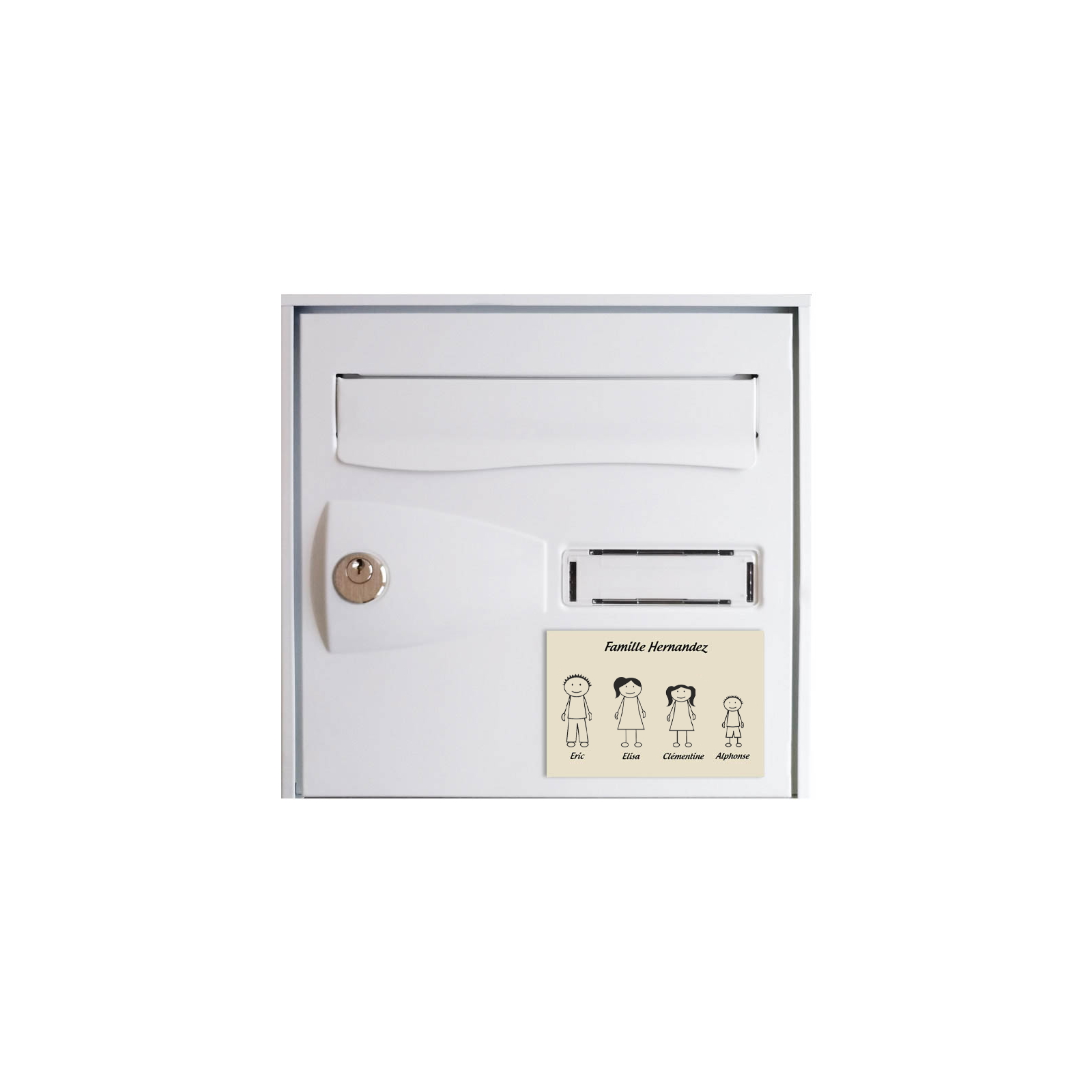 Plaque de maison Family | 4 membres