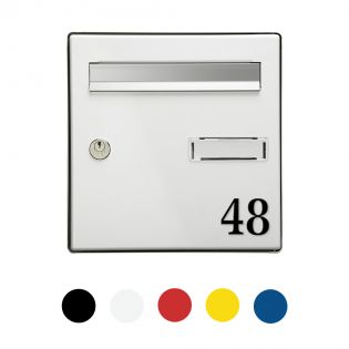 Chiffre adhésif 5 cm pour boite aux lettres