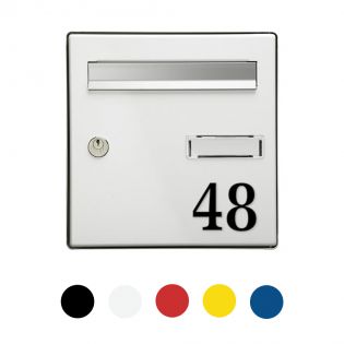 Chiffre adhésif 7 cm pour boite aux lettres