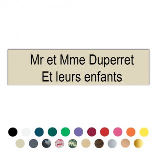 Plaque boîte aux lettres Edelen | 2 lignes