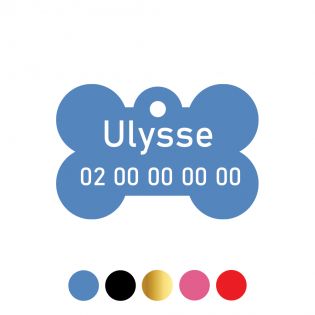 Petite médaille pour animal à personnaliser | Os 20 mm