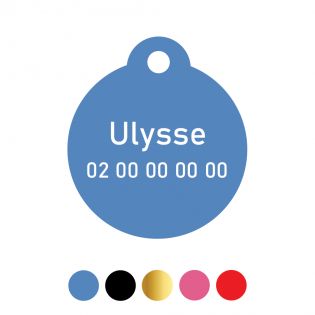 Petite médaille pour animal à personnaliser | Rond Ø 27 mm