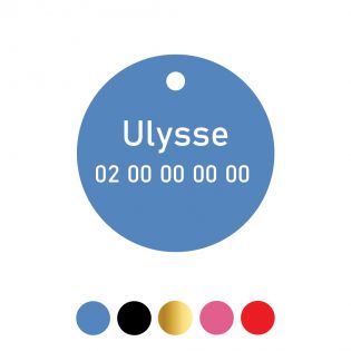 Petite médaille pour animal à personnaliser | Rond Ø 32 mm