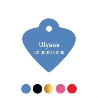 Petite médaille pour animal à personnaliser | Cœur