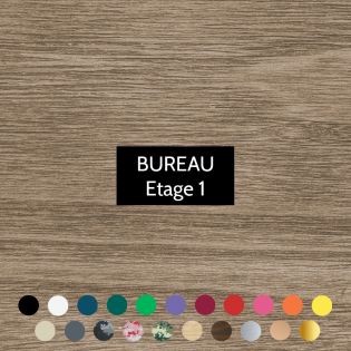 Plaque de porte gravée - 50 x 100 mm | Rectangle 