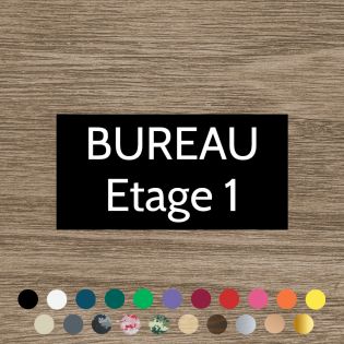 Plaque de porte gravée - 100 x 200 mm | Rectangle 