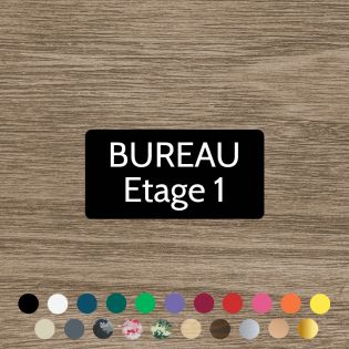 Plaque de porte gravée - 75 x 150 mm | Rectangle angles arrondis