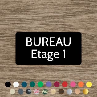 Plaque de porte gravée - 100 x 200 mm | Rectangle angles arrondis