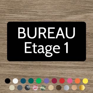 Plaque de porte gravée - 125 x 250mm | Rectangle angles arrondis