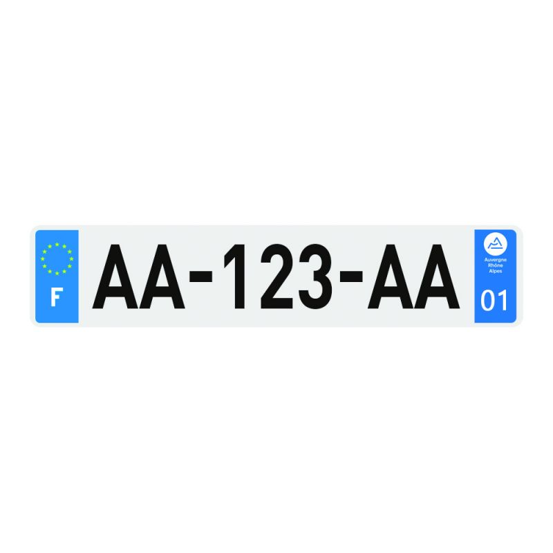 Plaque d'immatriculation Plexi Premium homologuée SIV 520 x 110 mm Plaque d'immatriculation Plexi Premium homologuée SIV 520 x 110 mm