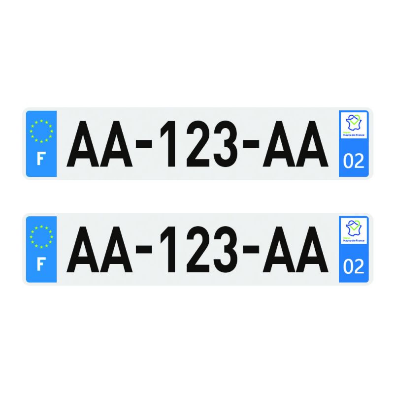 2 plaques d'immatriculation Plexi Premium homologuées SIV 520 x 110 mm 2 plaques d'immatriculation Plexi Premium homologuées SIV 520 x 110 mm
