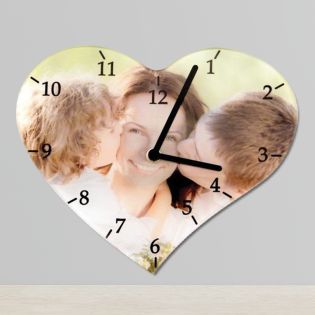 Horloge personnalisée - Grand Format | Cœur