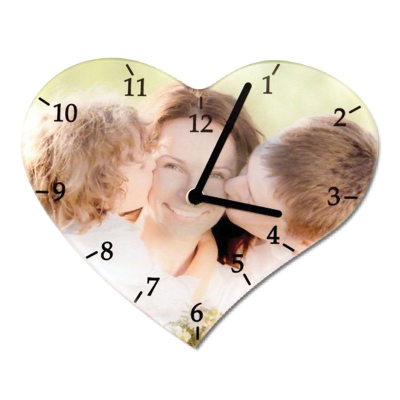 Horloge personnalisée - Grand Format | Cœur Horloge personnalisée - Grand Format | Cœur
