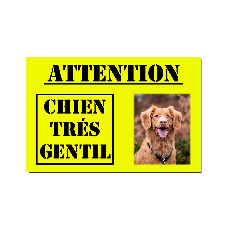 Plaque personnalisée | Chien très gentil Plaque personnalisée | Chien très gentil