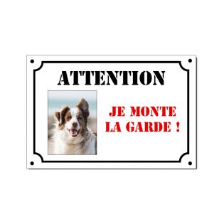 Panneau ATTENTION CHIEN DE GARDE Ø 15 cm 20 cm 30 cm