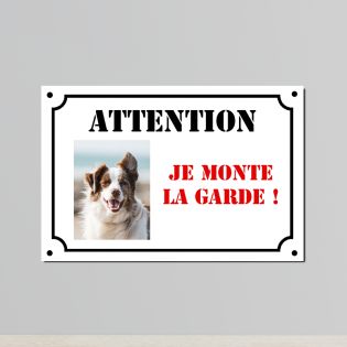 Panneau attention au chien · Avertissement chien de garde