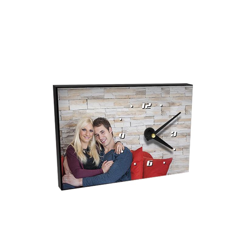 Horloge de table personnalisée | Rectangulaire Horloge de table personnalisée | Rectangulaire