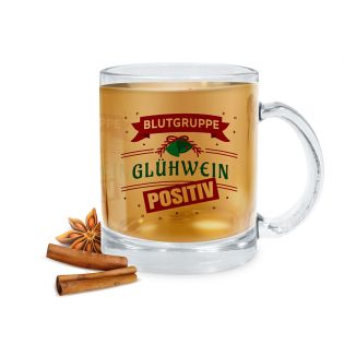 Mug en verre transparent personnalisé avec Texte et Photo