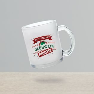 Mug en verre givré personnalisée