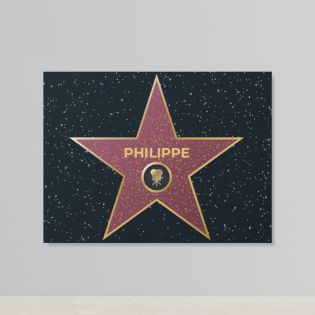 Plaque décorative personnalisée · Hollywood | 15 x 20 cm