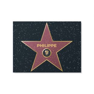Plaque décorative personnalisée · Hollywood | 15 x 20 cm