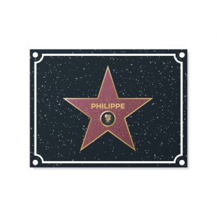 Plaque décorative personnalisée · Hollywood | 15 x 20 cm