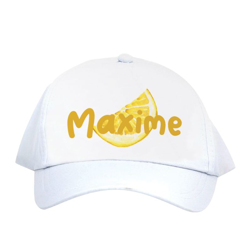 Casquette personnalisée | Modèle Agrume Casquette personnalisée | Modèle Agrume