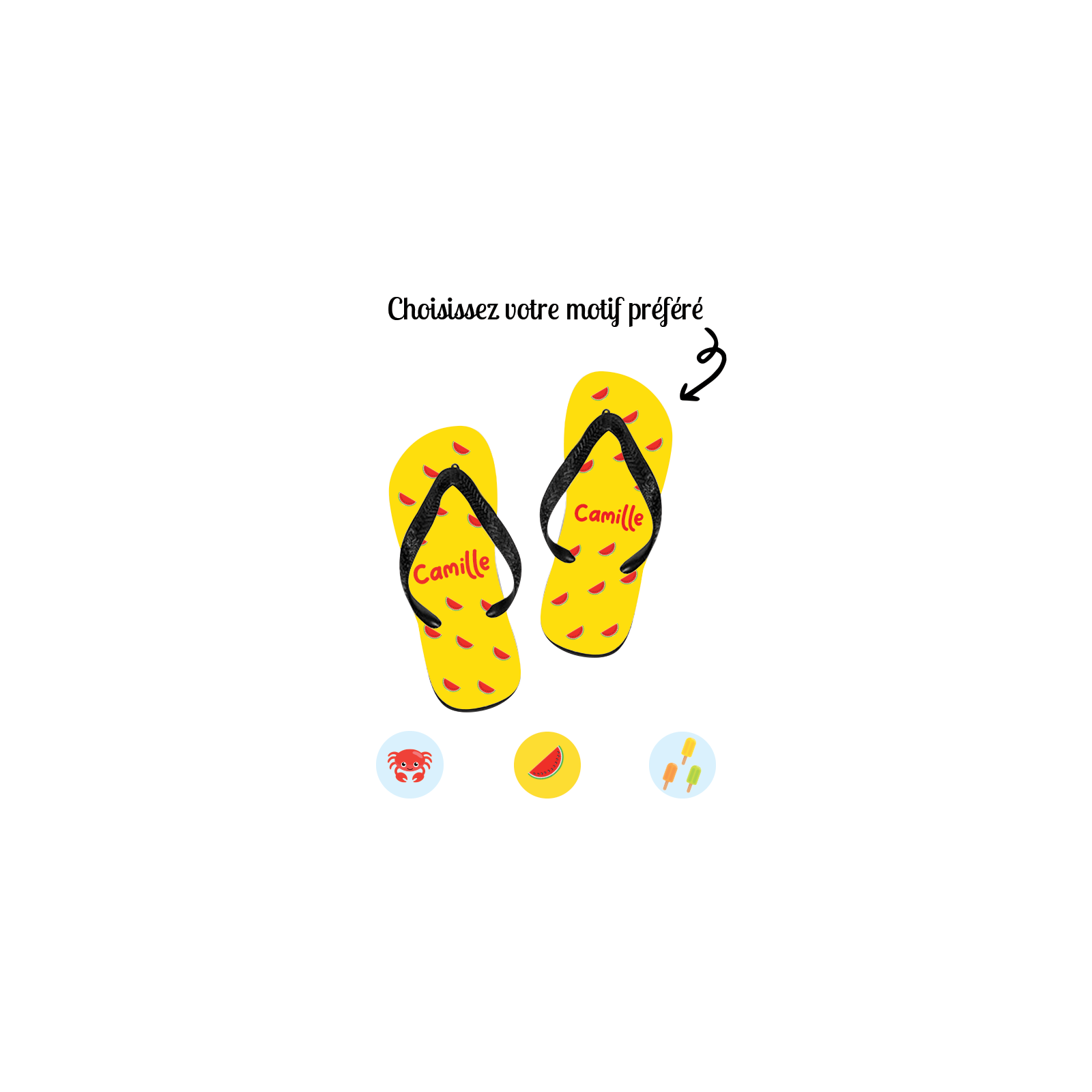 Tongs personnalisées · Adulte | Modèle été