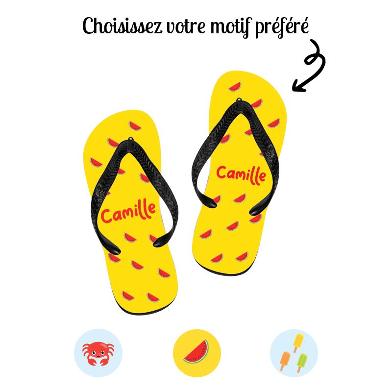Tongs personnalisées · Adulte | Modèle été Tongs personnalisées · Adulte | Modèle été
