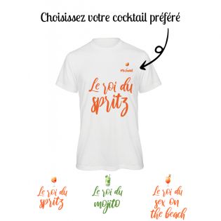 Tee-shirt personnalisé Homme | Le roi du Cocktail