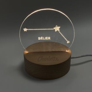 Lampe de chevet 3D personnalisée | Signes Astrologiques · Constellation 