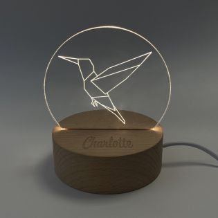 Lampe décorative LED 3D personnalisable | Animaux Origami