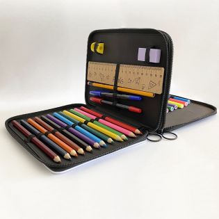 Trousse à Crayons + Règle 20 cm Personnalisées | Renard