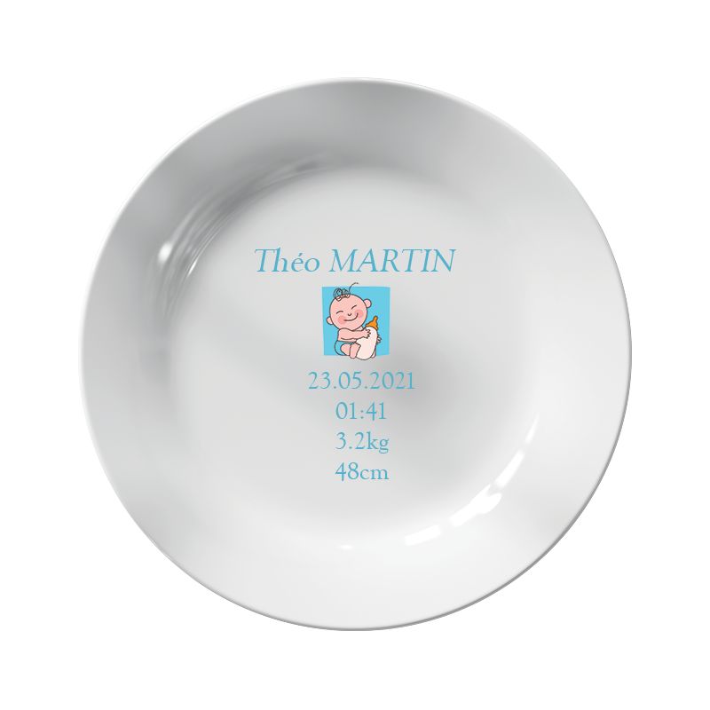 Assiette personnalisée céramique classique | 25 cm Assiette personnalisée céramique classique | 25 cm
