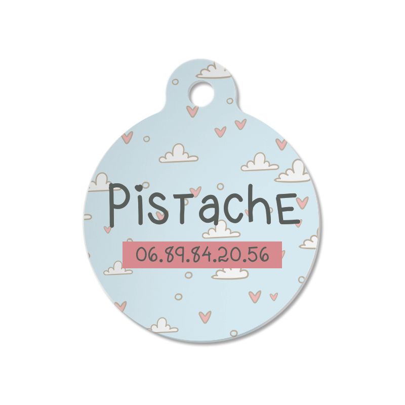 Médaille personnalisée prénom pour chat | Forme ovale Médaille personnalisée prénom pour chat | Forme ovale