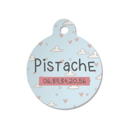Médaille personnalisée prénom pour chat | Forme ovale