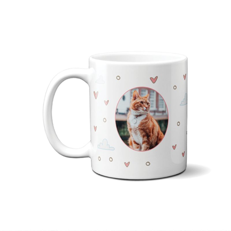 Mug personnalisé chat prénom + photo Mug personnalisé chat prénom + photo
