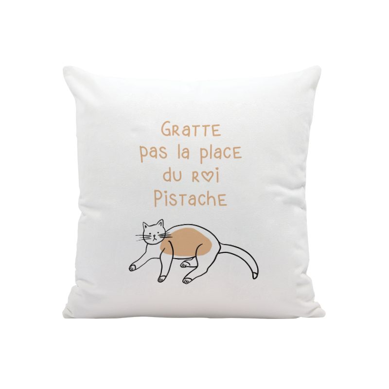 Coussin personnalisé blanc - Texte et/ou Photo | Carré 40 x 40 cm Coussin personnalisé blanc - Texte et/ou Photo | Carré 40 x 40 cm