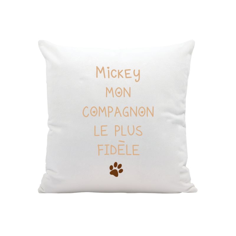 Coussin personnalisé blanc - Texte et/ou Photo | Carré 40 x 40 cm Coussin personnalisé blanc - Texte et/ou Photo | Carré 40 x 40 cm