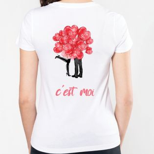 Tee-shirt personnalisable col V | Femme